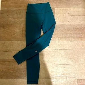 LULULEMON Green Jasper Wunder Train High Rise Leggings - 25” Size 2 Worn Once!